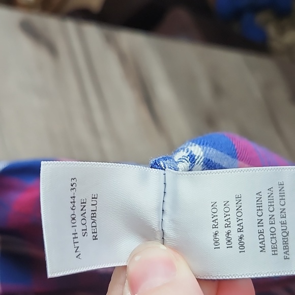 Rails Sloane Cropped Tie Front Top in Red/Blue Plaid - Picture 8 of 10